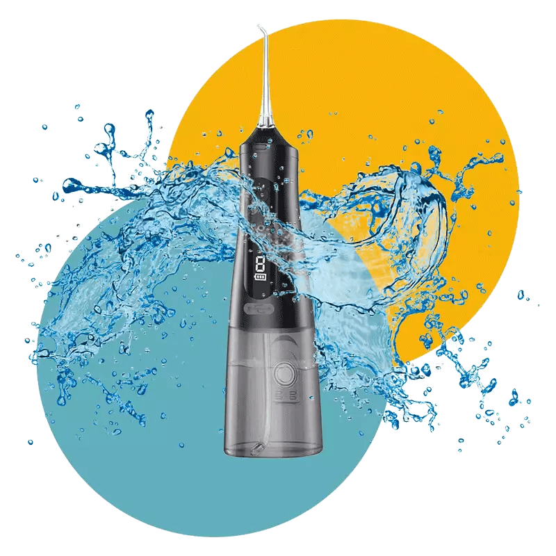 Hydropulseur jet dentaire portable rechargeable - Oral Irrigator M131 Noir - MonHydropulseur.fr