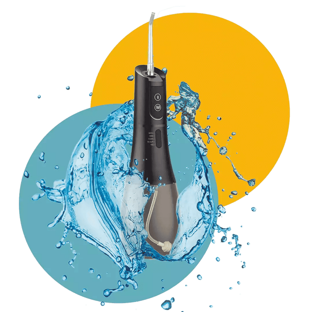 Hydropulseur jet dentaire sans fil- Oral Irrigator F138 Noir - MonHydropulseur.fr