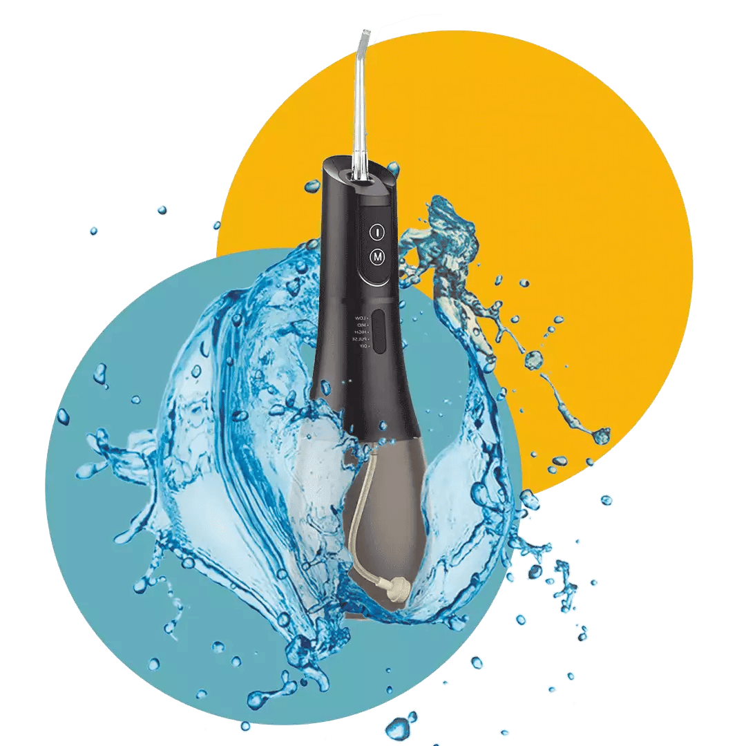 Hydropulseur jet dentaire sans fil- Oral Irrigator F138 Noir - MonHydropulseur.fr