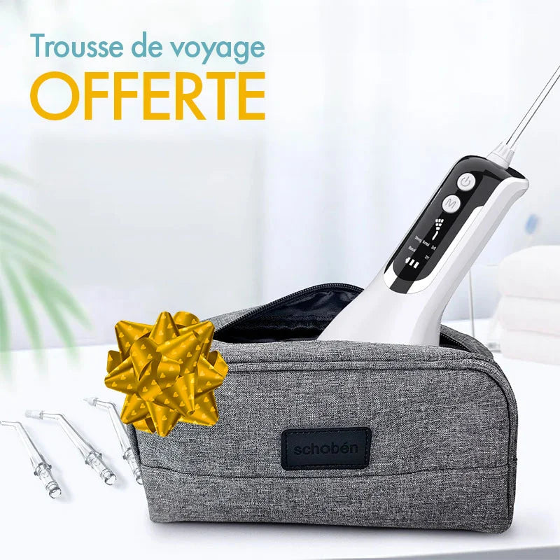 Hydropulseur appareil dentaire - Schoben L12 Blanc - Trousse de voyage offerte - MonHydropulseur.fr