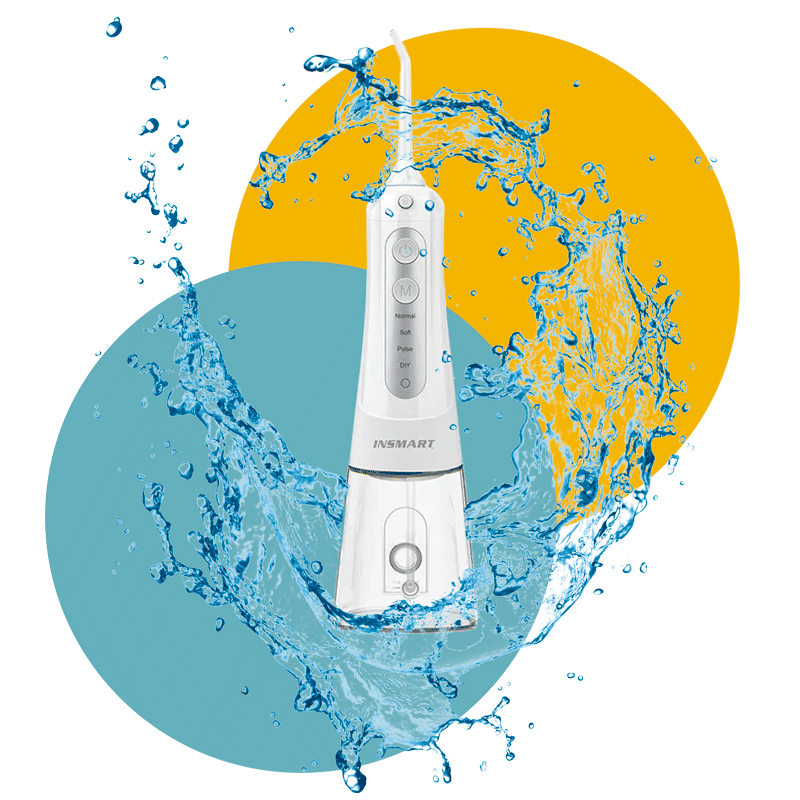 Hydropulseur dentaire sans fil - INSMART 3GX Blanc - monhydropulseur.fr